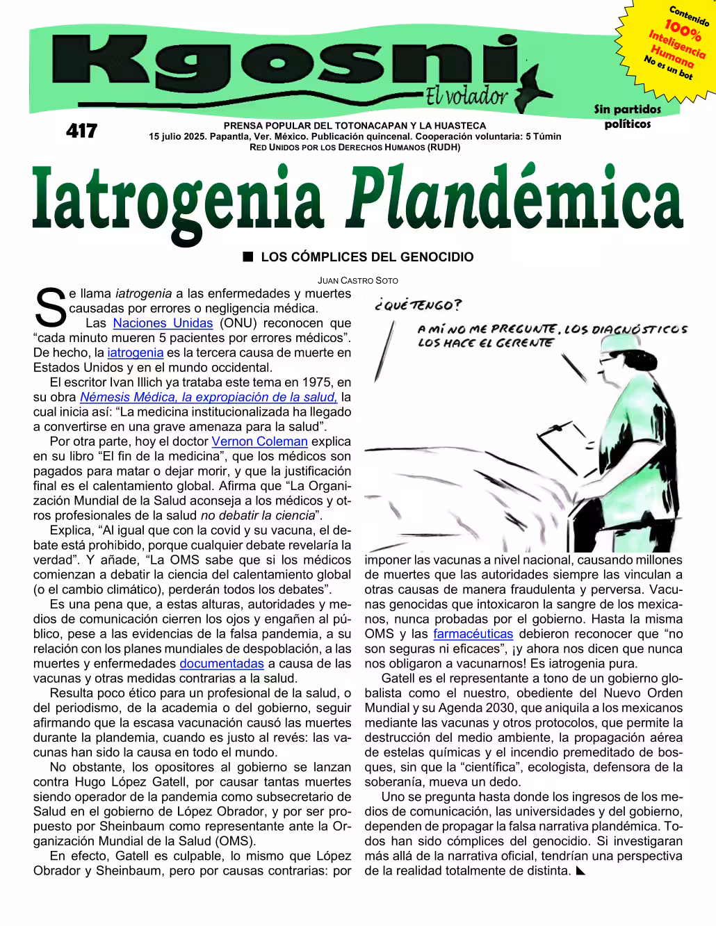 Kgosni 417 — Iatrogenia Plandémica