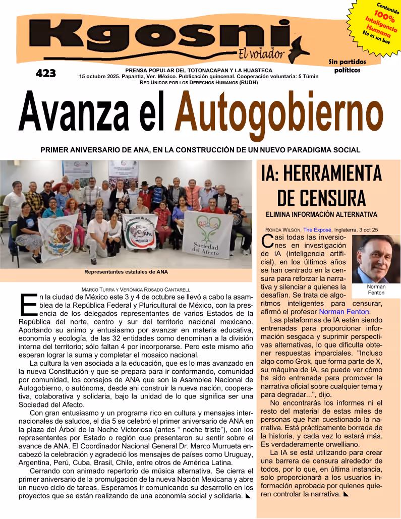Kgosni 423 — Avanza el Autogobierno