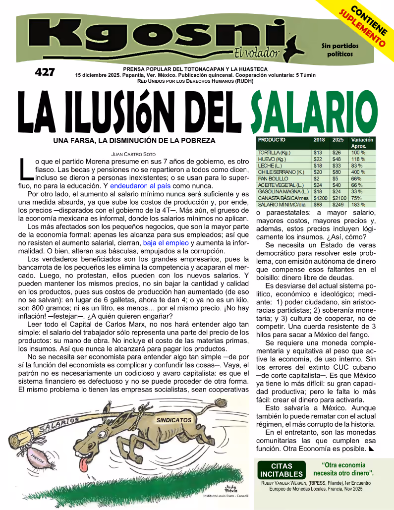 Kgosni 427 — La ilusión del salario