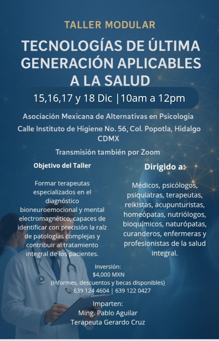 Taller — Tecnologías de última generación aplicables a la salud