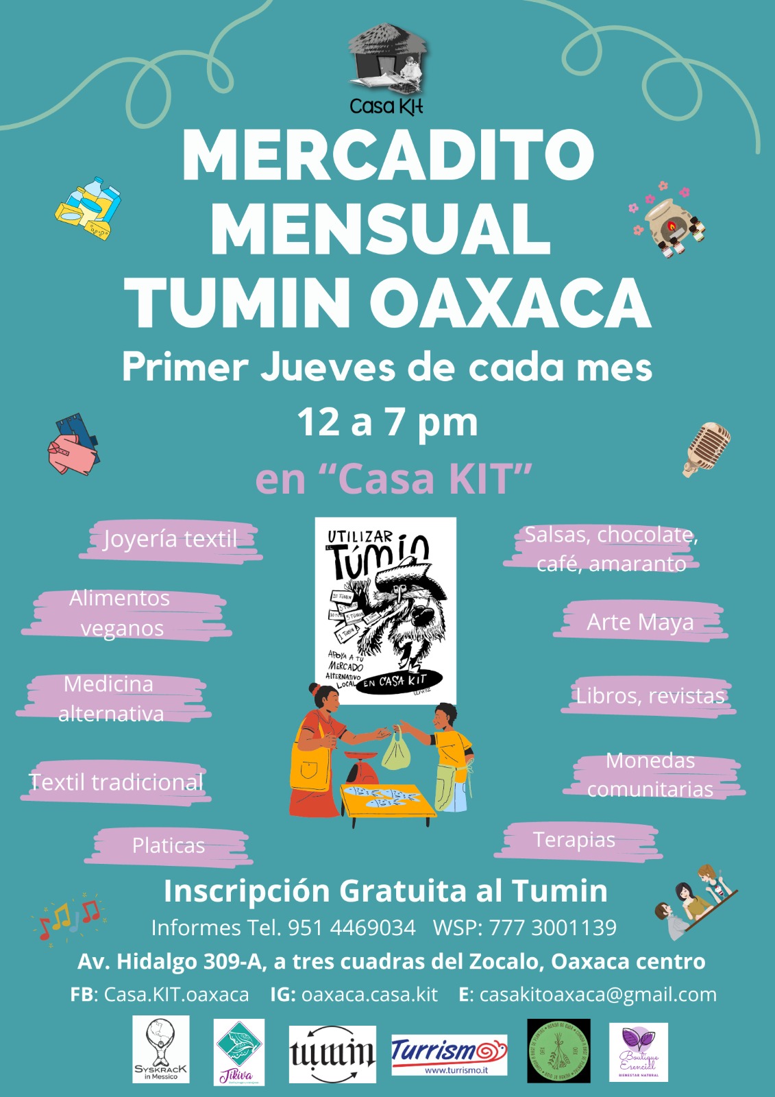Mercadito mensual Tumin Oaxaca