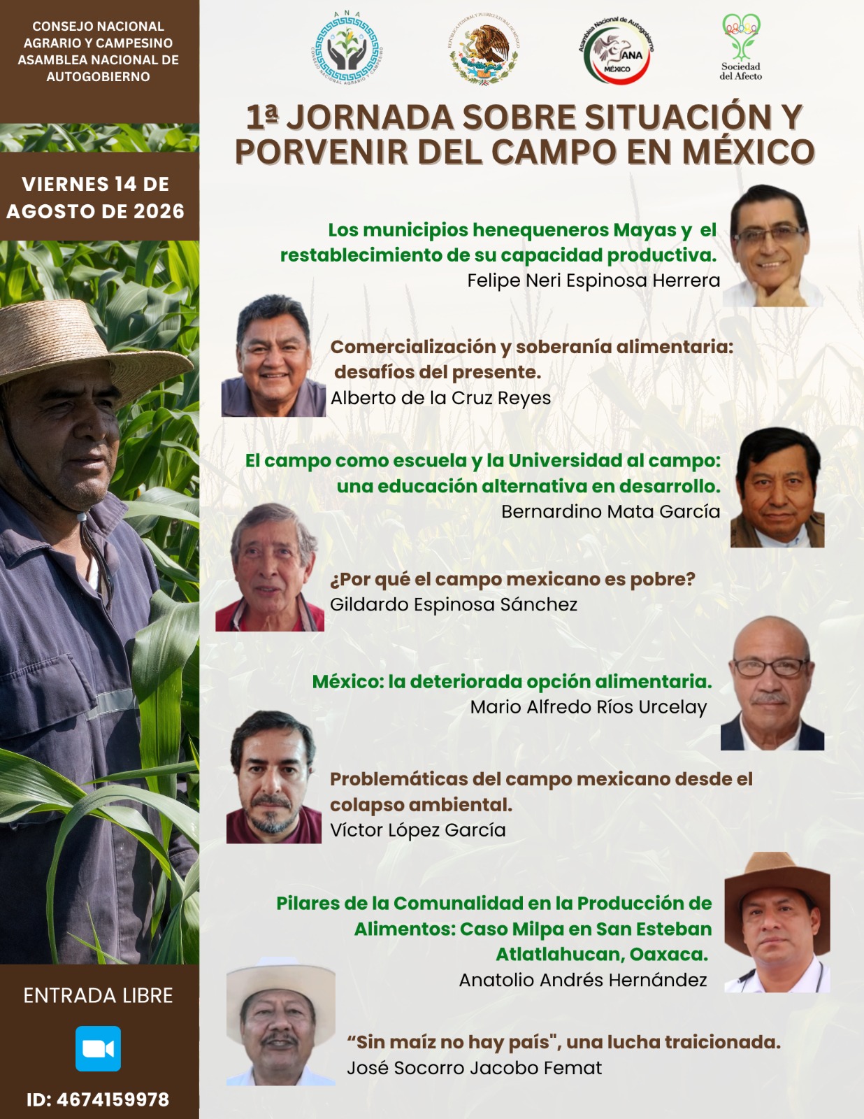 1a Jornada sobre situación y porvenir del campo en México