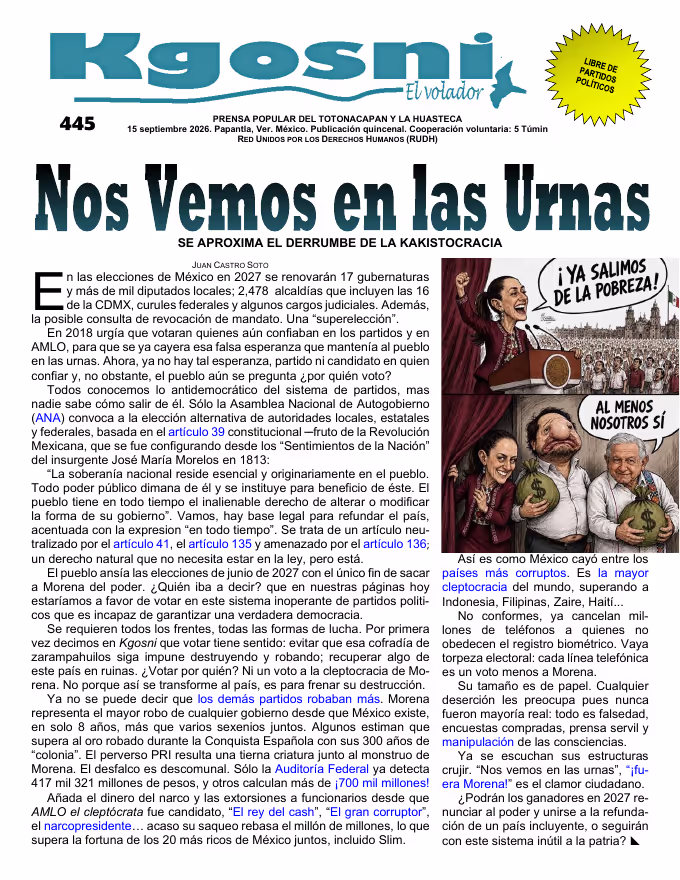 KGOSNI 445 — Nos vemos en las urnas