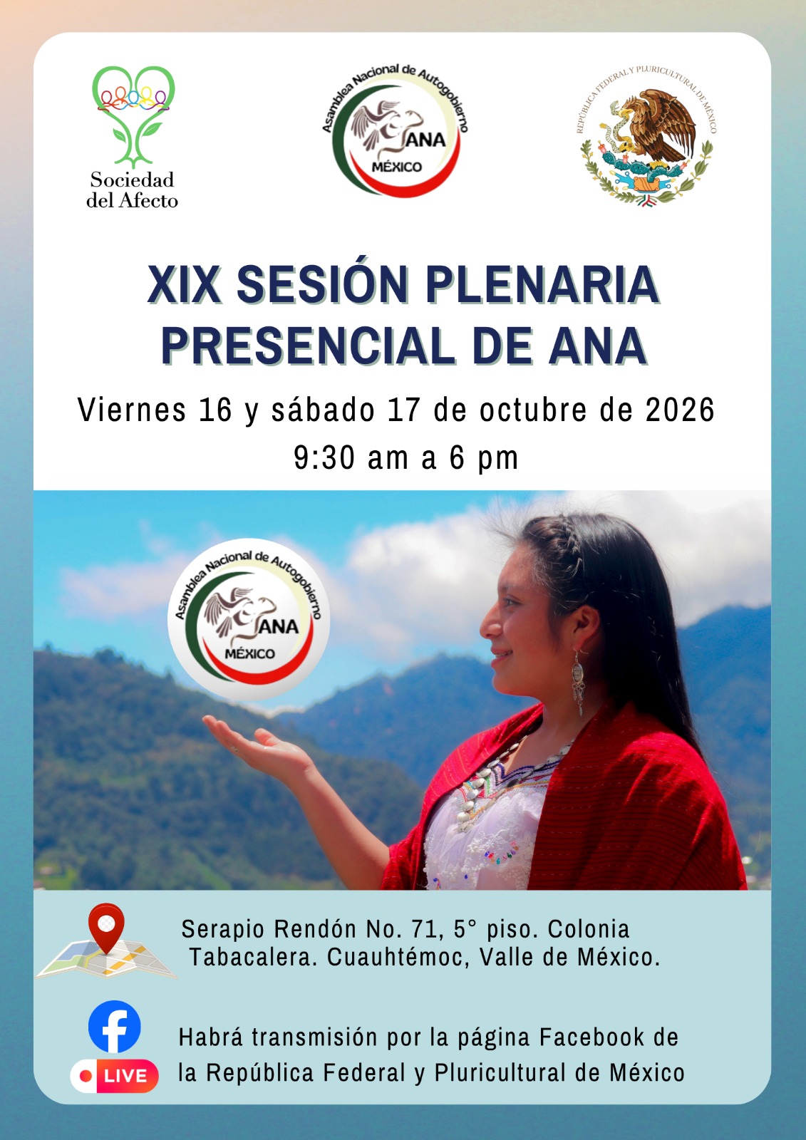 XIX Sesión plenaria presencial de ANA
